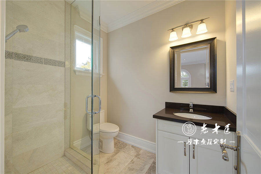 美式原木臥室定制圖片