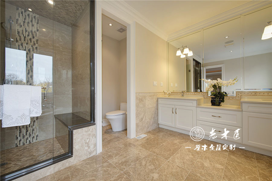 美式原木衛(wèi)生間定制圖片