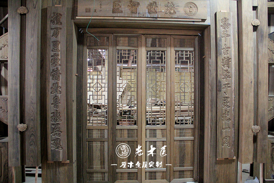 中式風(fēng)格原木定制圖片