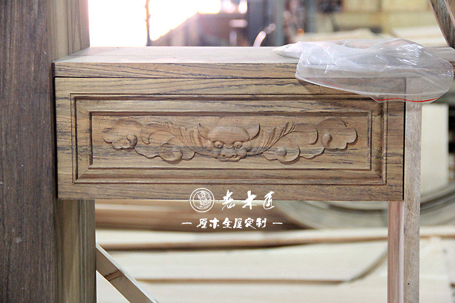 中式風(fēng)格原木定制圖片