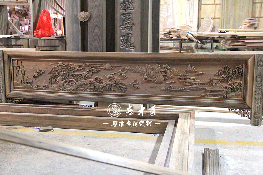 中式風(fēng)格原木定制圖片