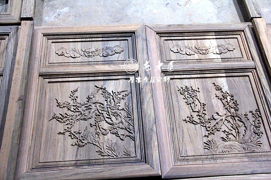 中式風(fēng)格原木定制圖片