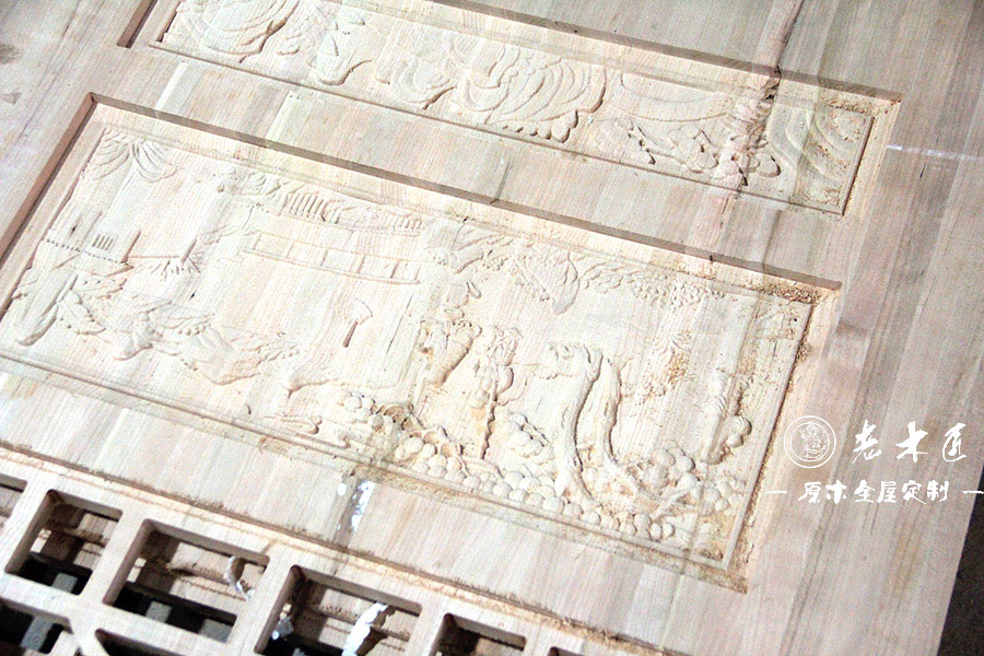 中式風(fēng)格原木定制圖片