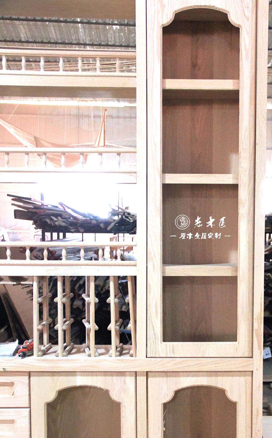 老木匠原木酒柜定制圖片