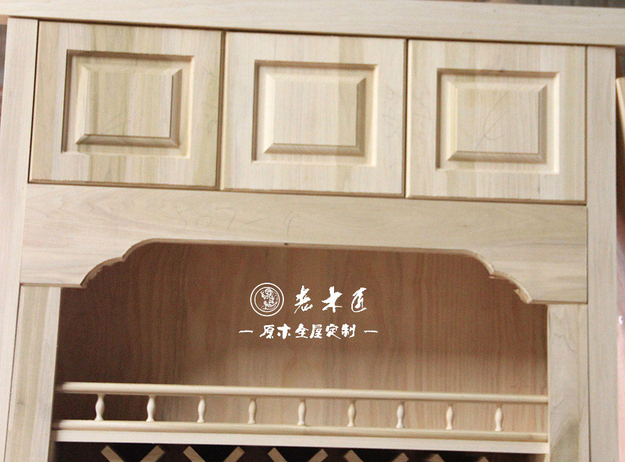 老木匠原木酒柜定制圖片