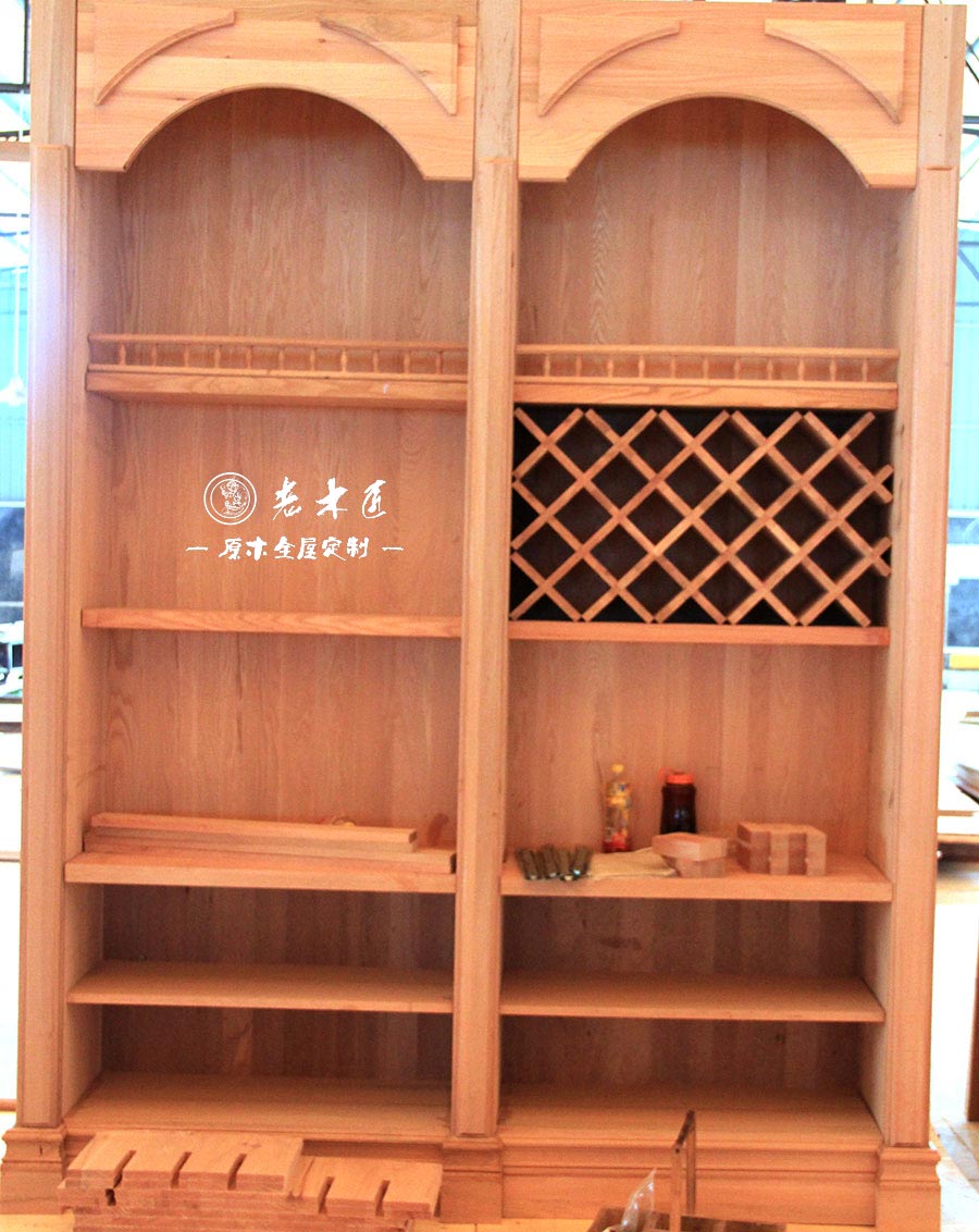 老木匠原木酒柜定制圖片