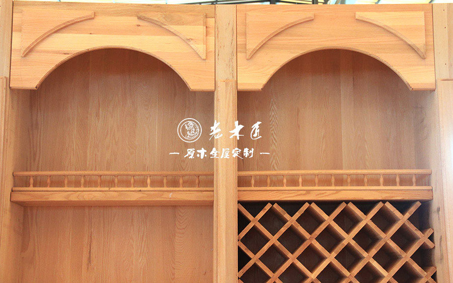 老木匠原木酒柜定制圖片