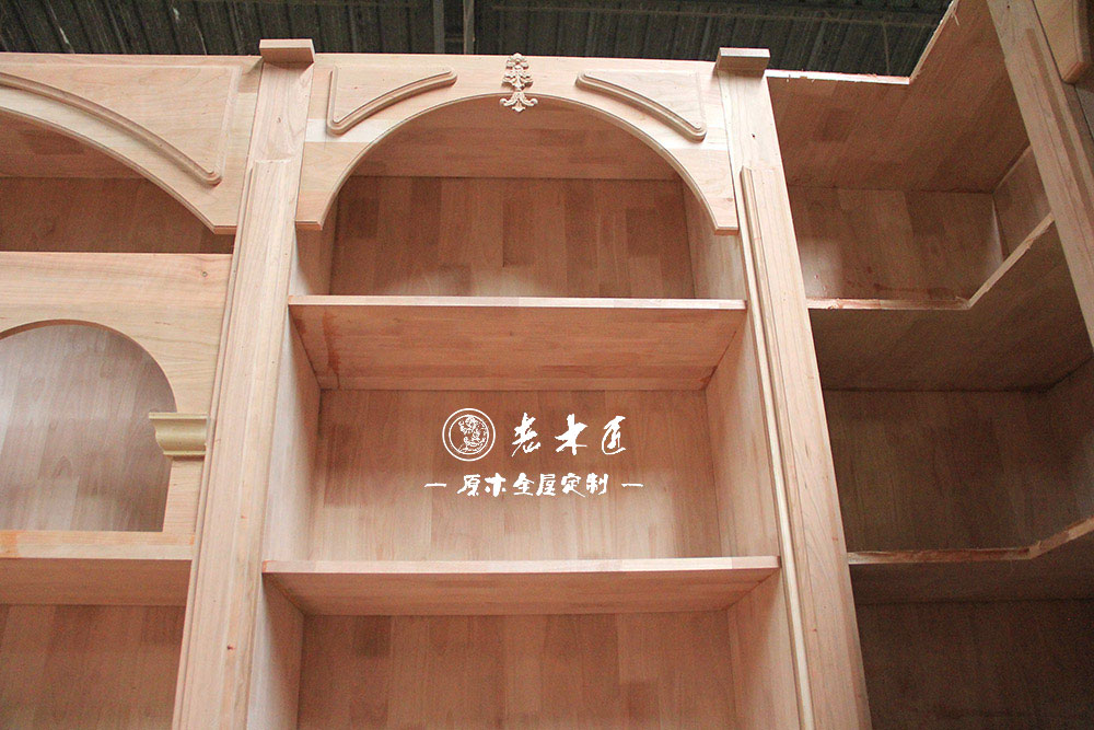原木書柜圖片