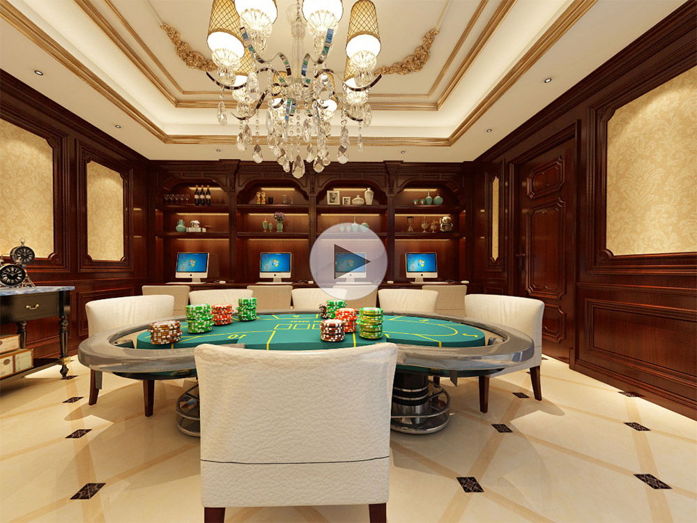 歐式臥室整木裝修VR全景效果圖