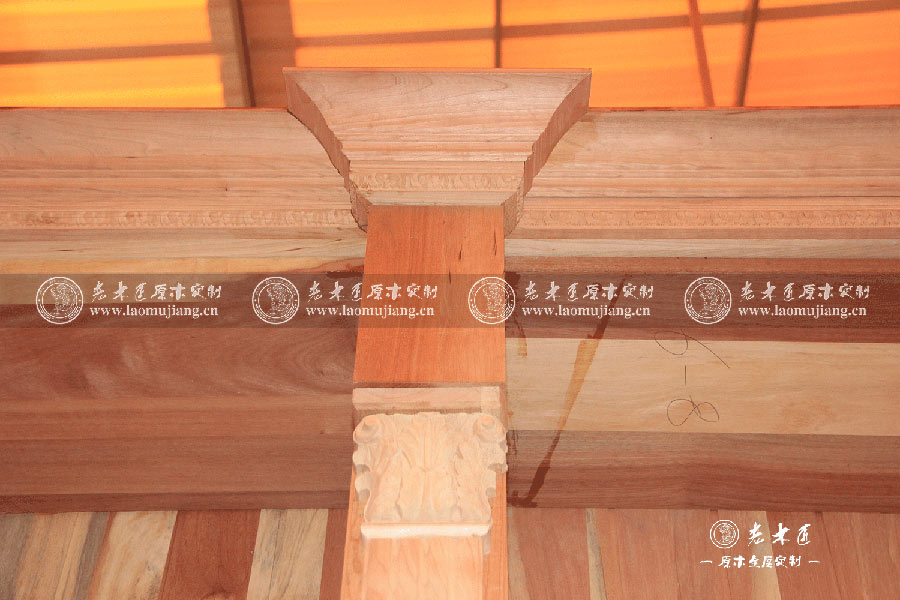 原木定制酒柜圖片