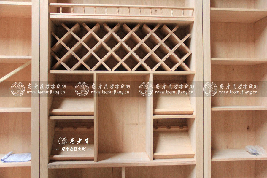 原木定制酒柜圖片