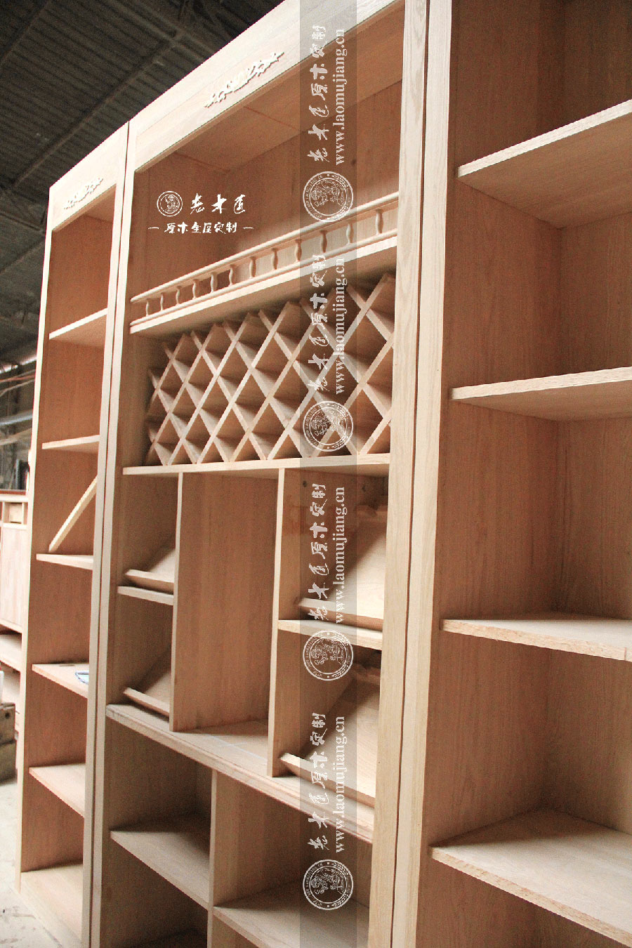 原木定制酒柜圖片