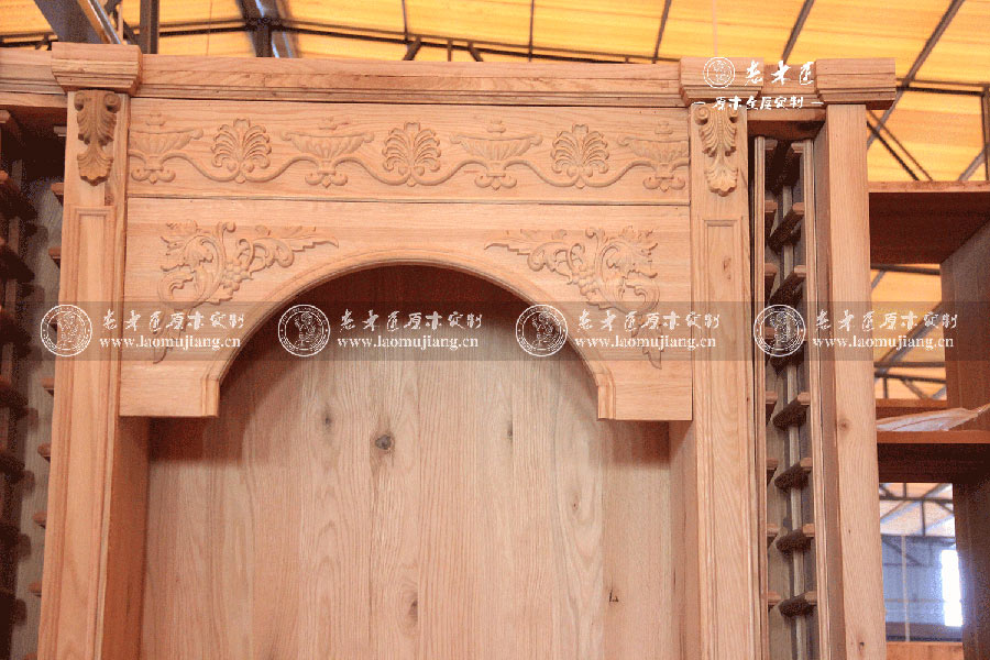 原木定制酒柜圖片