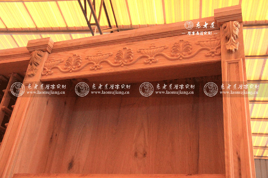 原木定制酒柜圖片