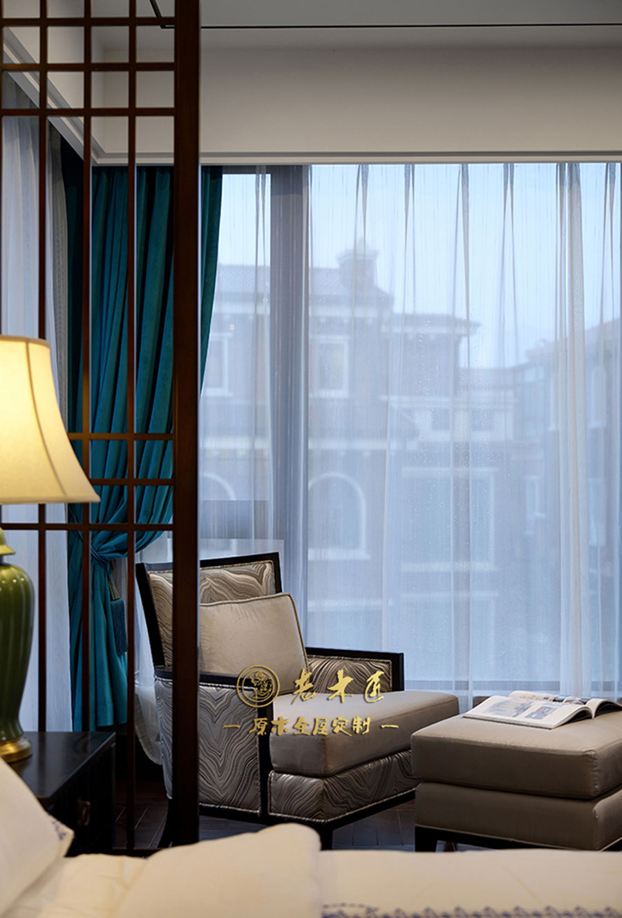 新中式原木全屋定制圖片