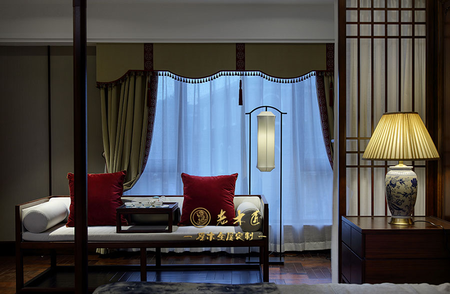 新中式原木全屋定制圖片