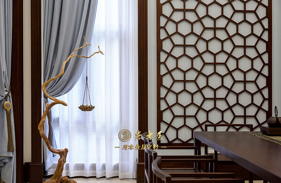 新中式原木全屋定制圖片