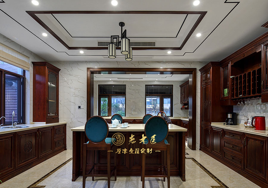 新中式原木全屋定制圖片