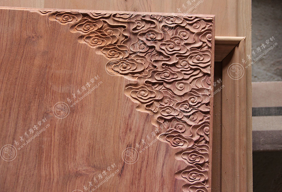 老木匠新中式原木平開(kāi)門(mén)板