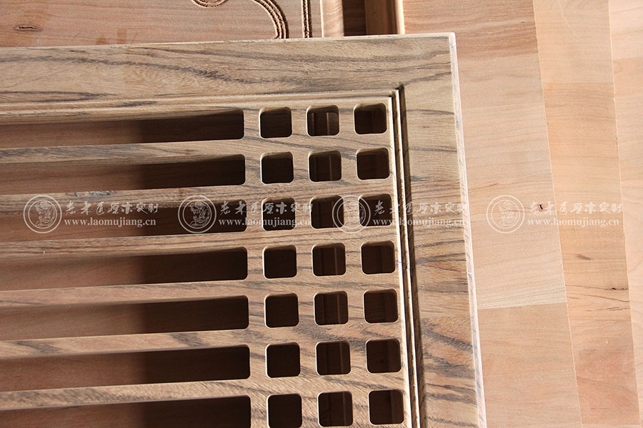 老木匠新中式原木平開(kāi)門(mén)板