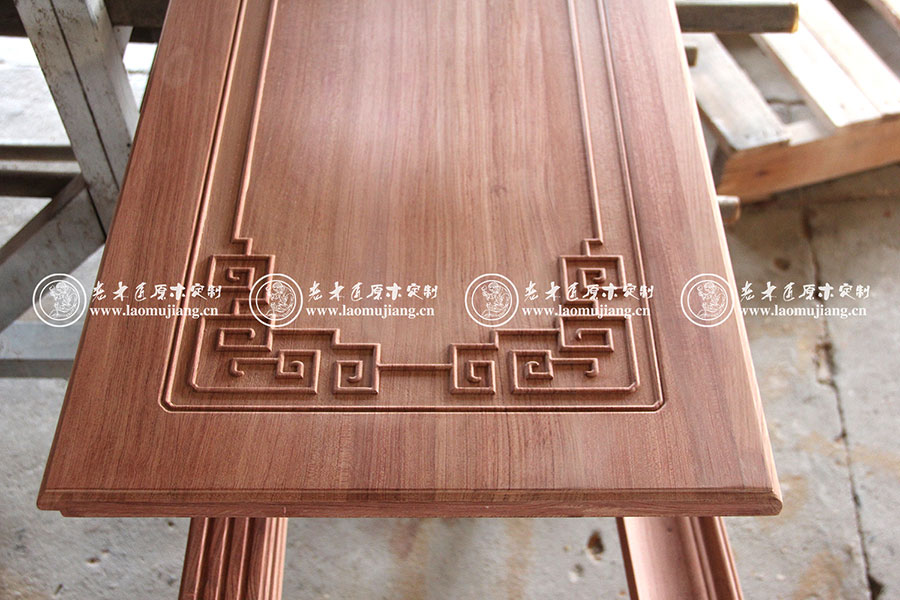 老木匠新中式原木平開(kāi)門(mén)板