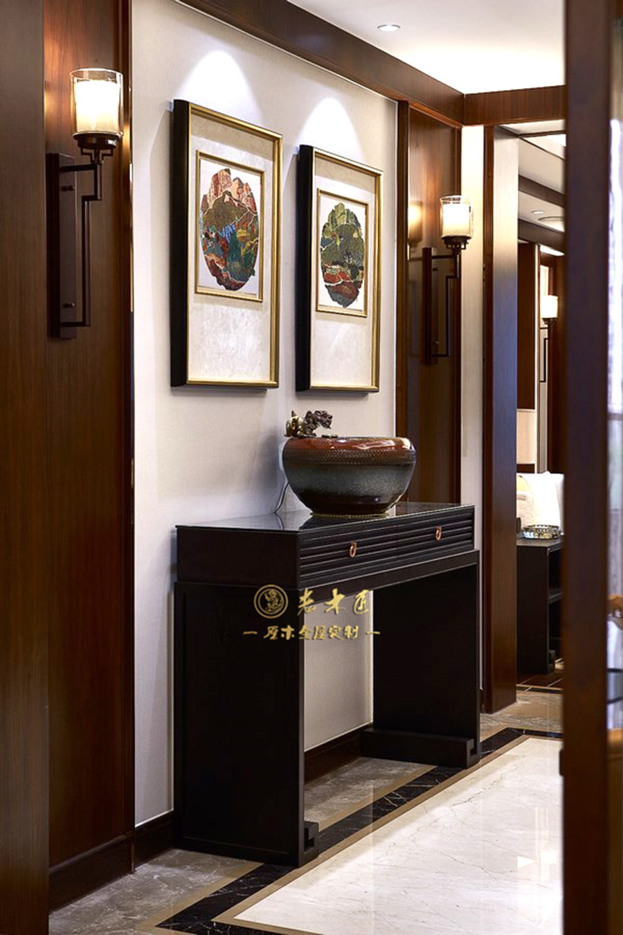 新中式原木全屋定制效果圖