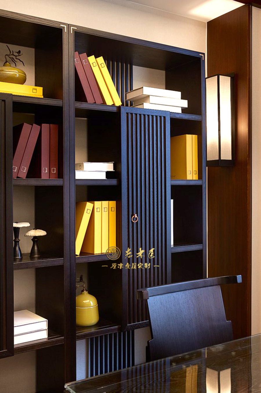 新中式原木全屋定制效果圖