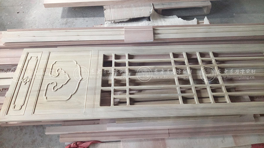 老木匠原木屏風(fēng)花格