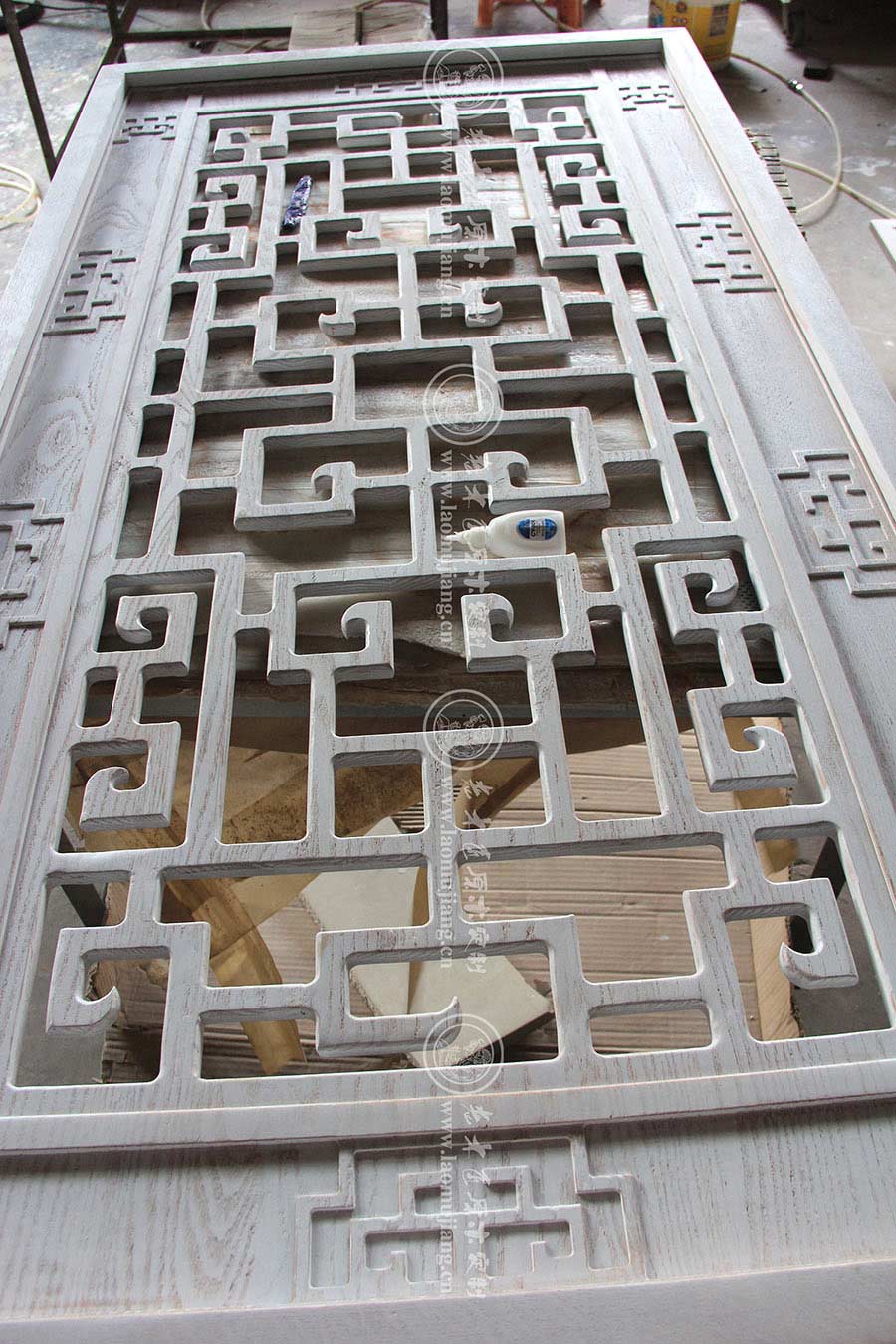 老木匠原木屏風(fēng)花格