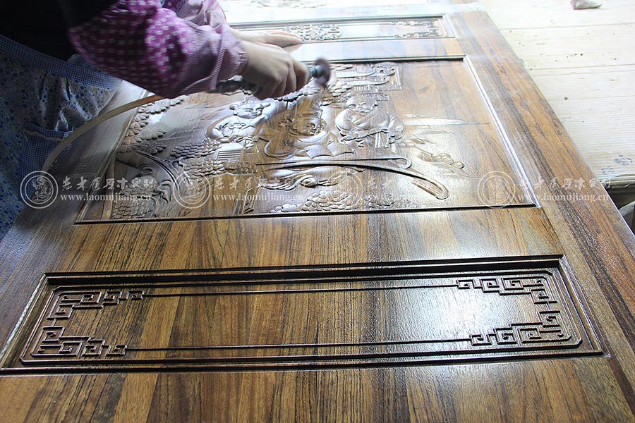 老木匠原木屏風(fēng)花格