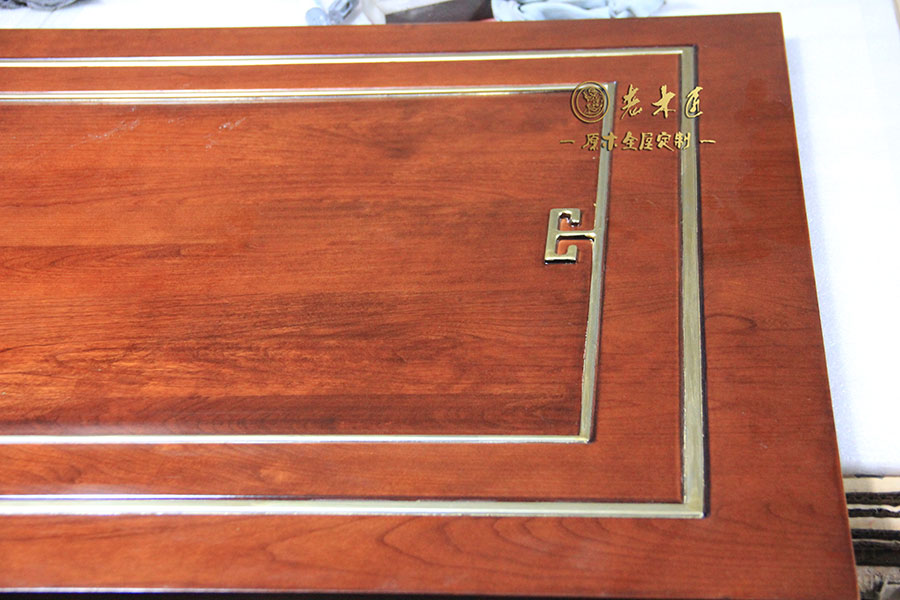 老木匠原木手工描金