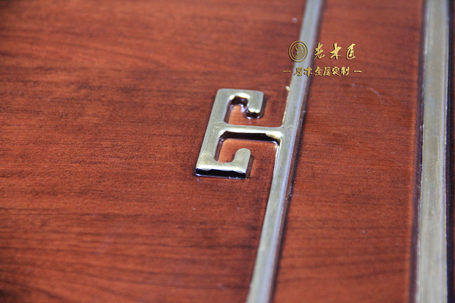 老木匠原木手工描金