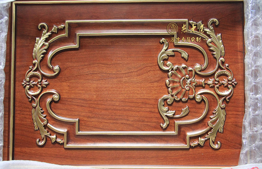 老木匠原木手工描金