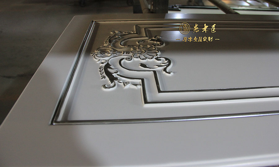 老木匠原木手工描金
