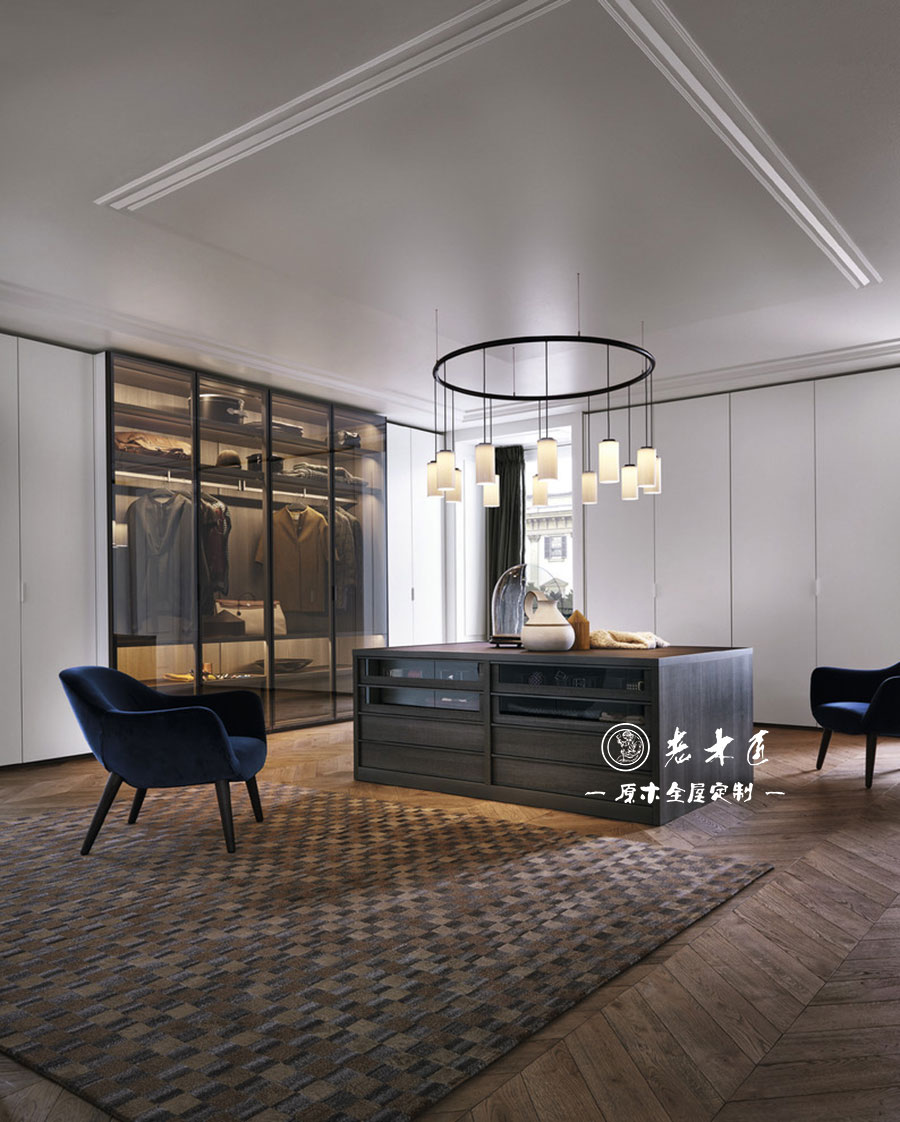 原木輕奢衣帽間設(shè)計(jì)效果圖