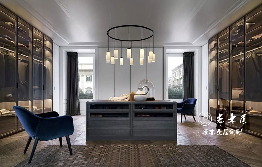 原木輕奢衣帽間設(shè)計(jì)效果圖