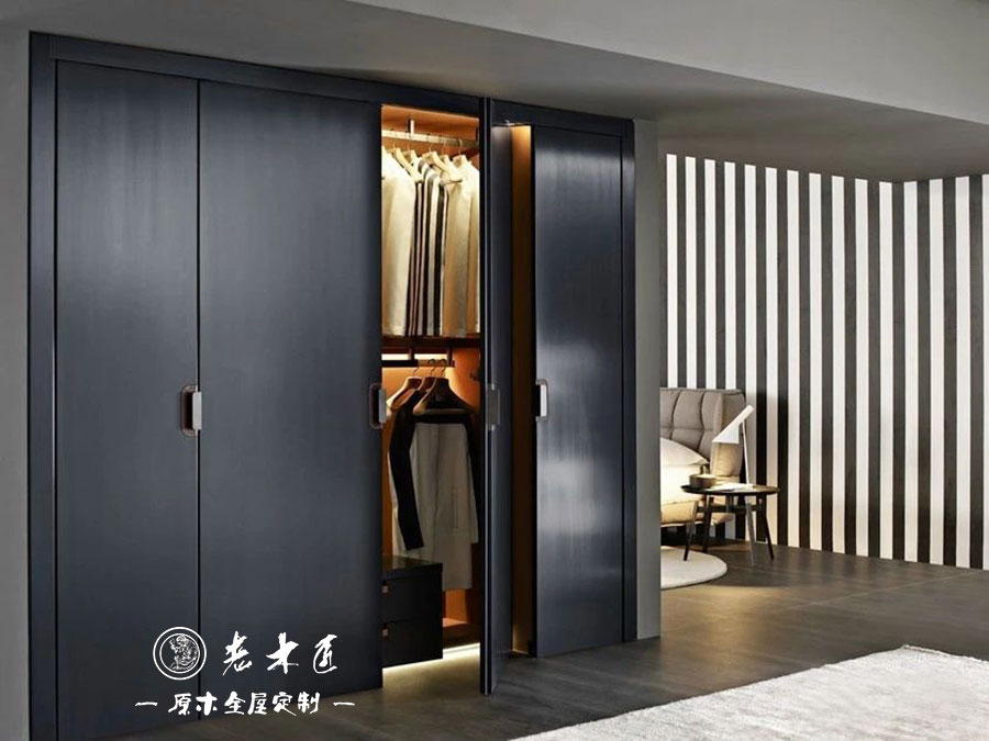 原木輕奢衣帽間設(shè)計(jì)效果圖