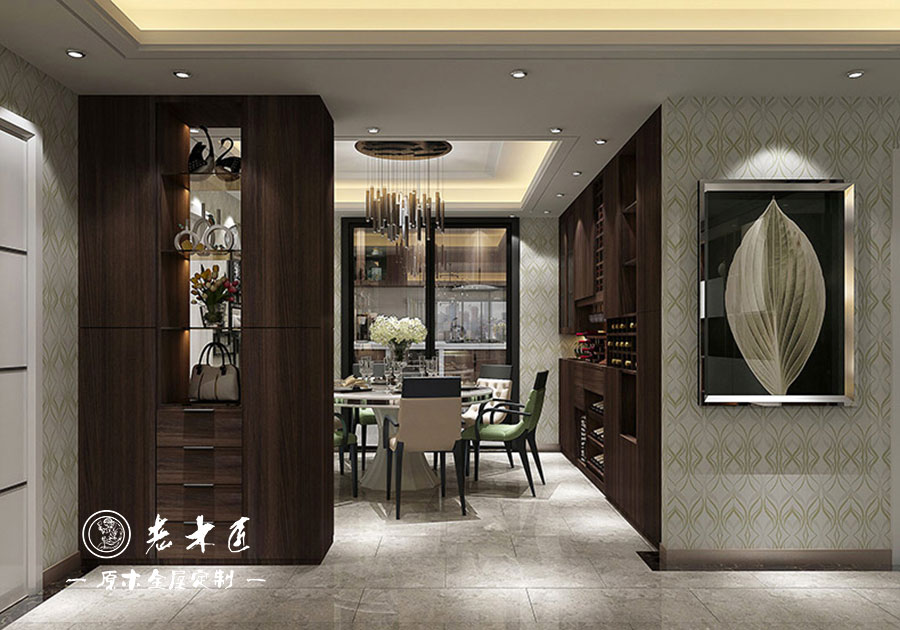 原木輕奢餐廳效果圖