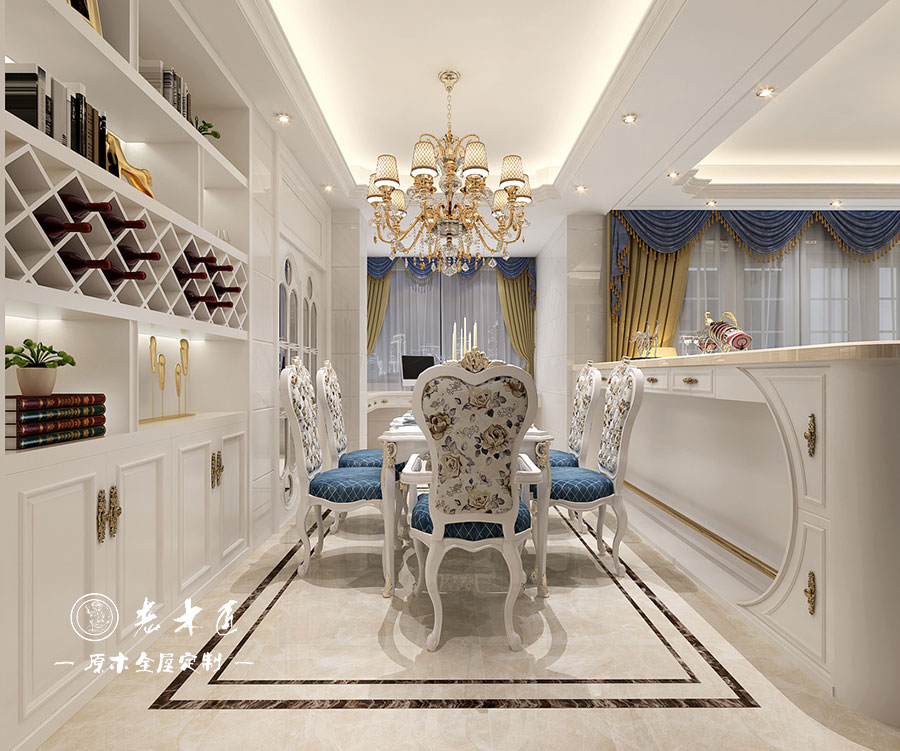 原木輕奢餐廳效果圖