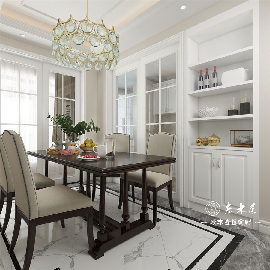 原木輕奢餐廳效果圖