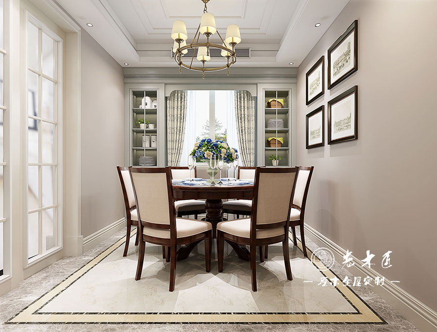 原木輕奢餐廳效果圖