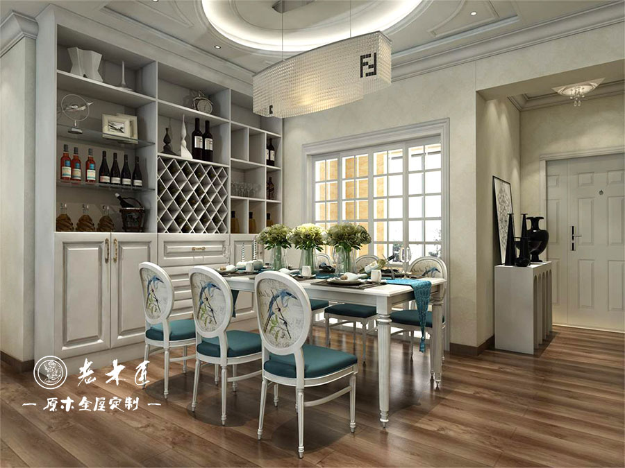 原木輕奢餐廳效果圖