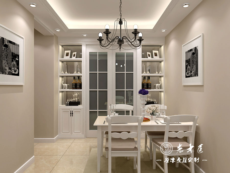 原木輕奢餐廳效果圖