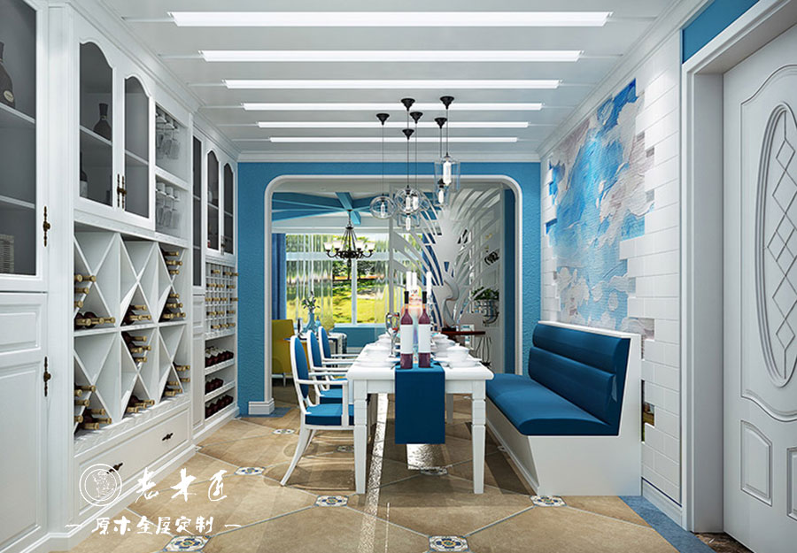 原木輕奢餐廳效果圖