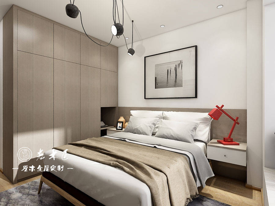 原木輕奢臥室定制圖片