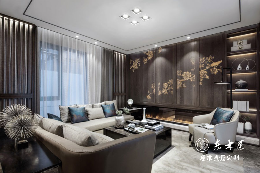 輕奢新中式風(fēng)格裝修效果圖