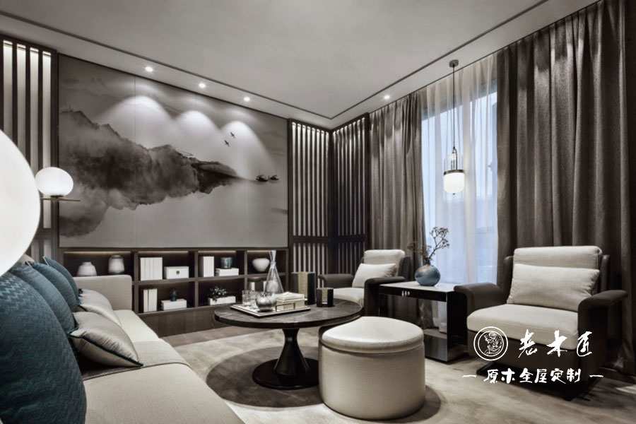 輕奢新中式風(fēng)格裝修效果圖