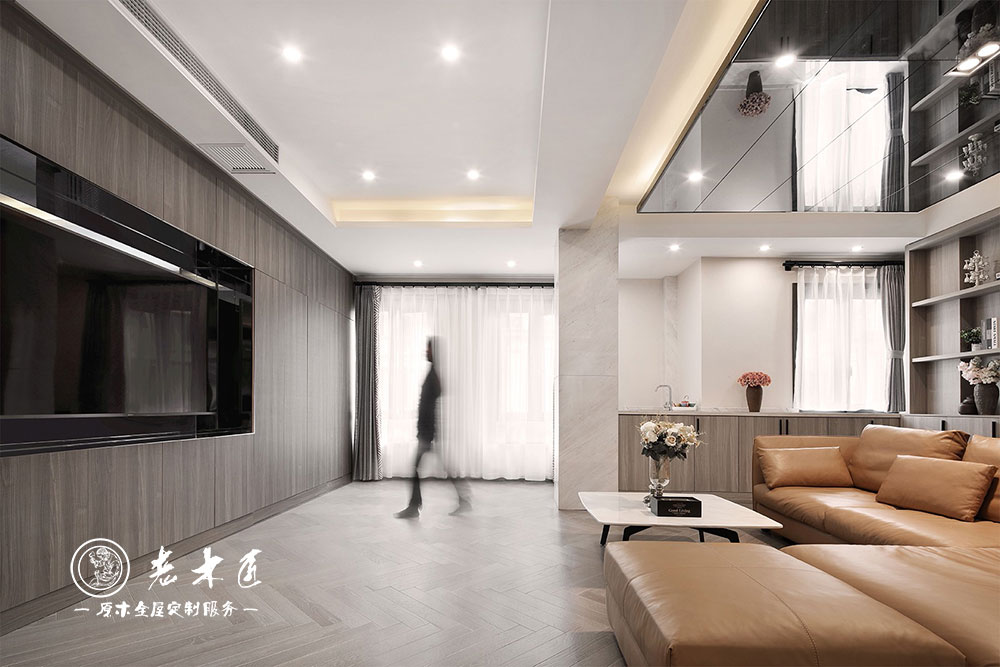 輕奢風(fēng)格別墅原木家居