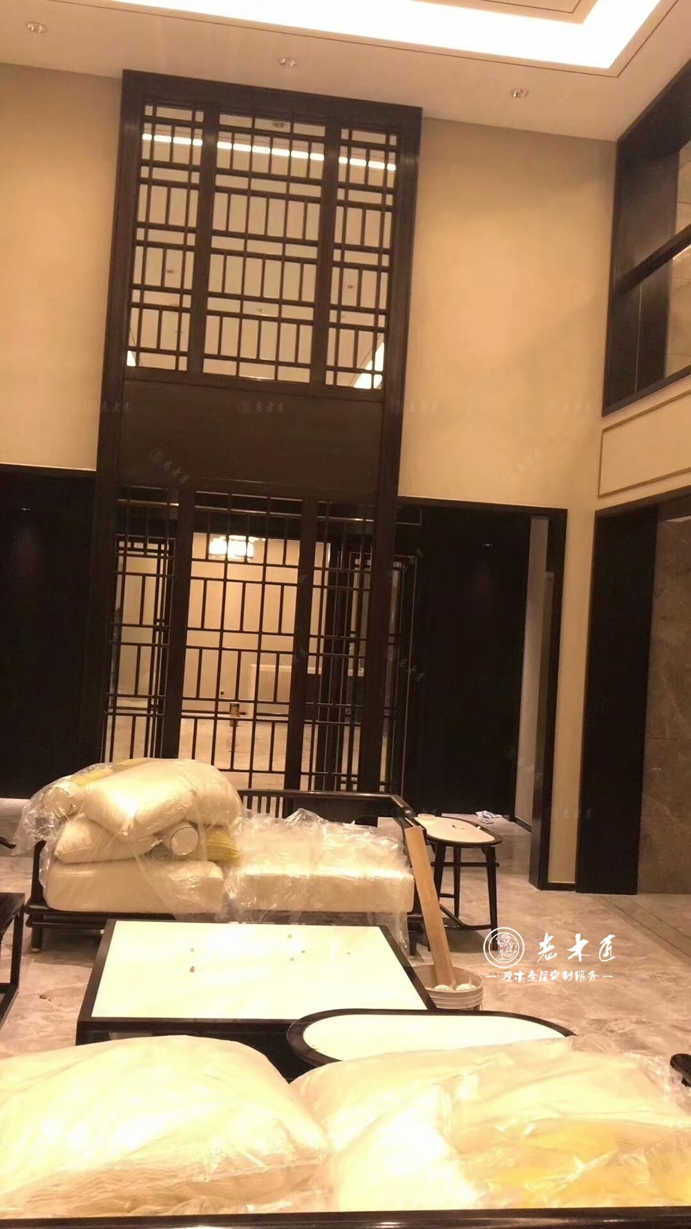 新中式原木家居效果圖