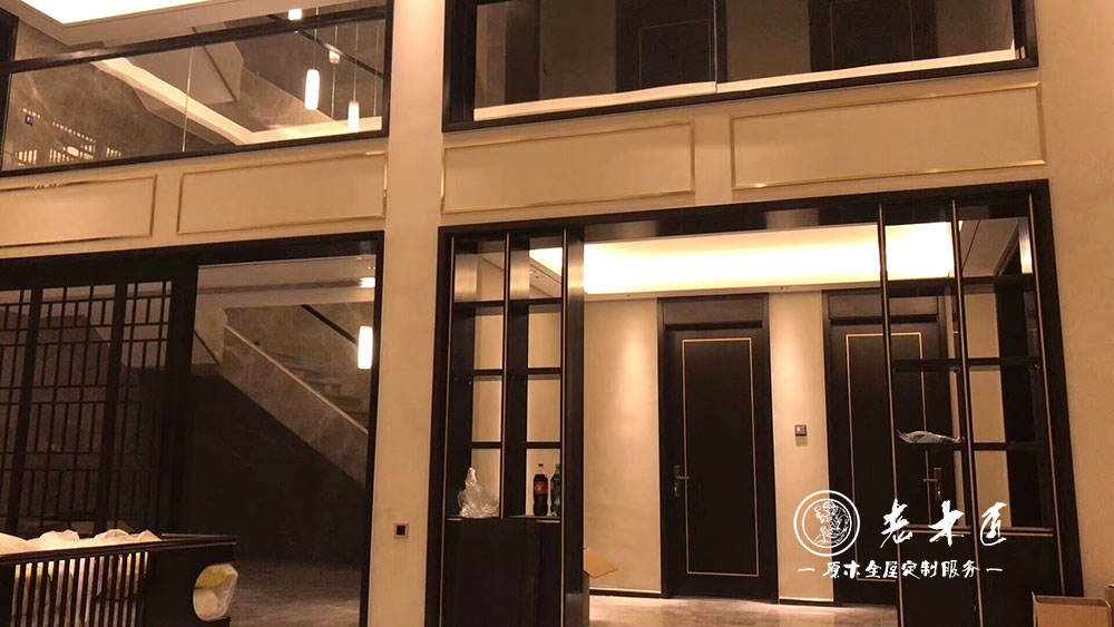 新中式原木家居效果圖